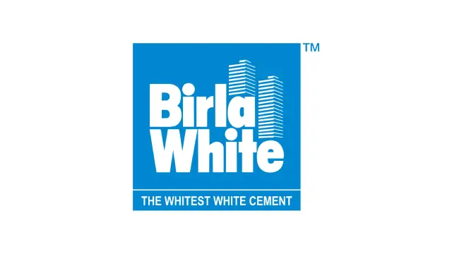 Birla White cement logo — JCB and crane rental client in Rajasthan